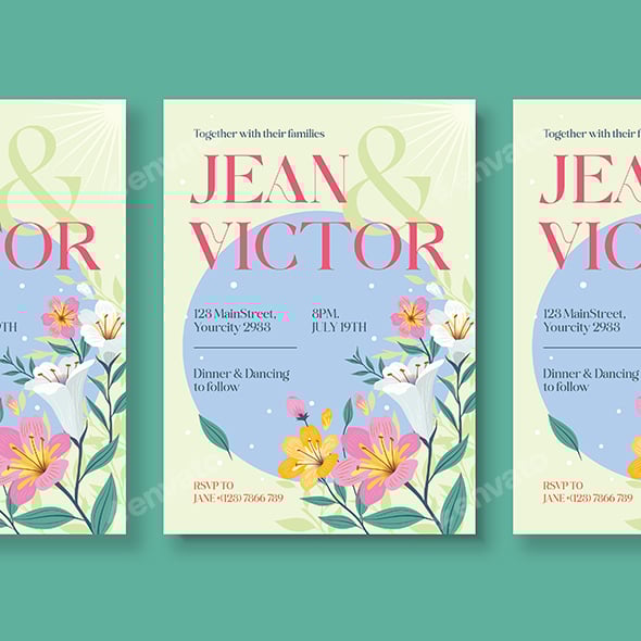 Invitation Graphics, Designs & Templates | GraphicRiver