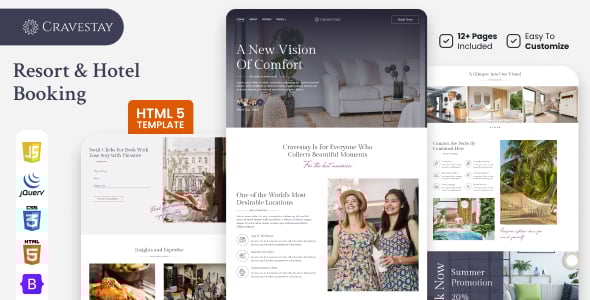 Luxury Hotel Website Templates | ThemeForest