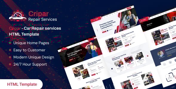 Car Services Website Templates | ThemeForest
