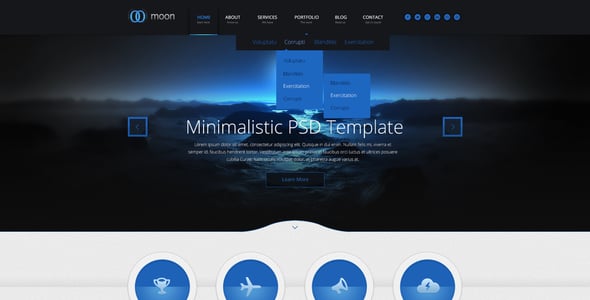 Blue Website Templates ThemeForest