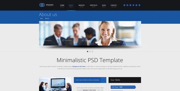 Blue Website Templates ThemeForest