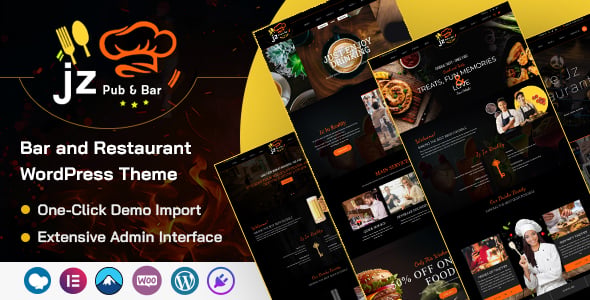 Bar Website Templates | ThemeForest