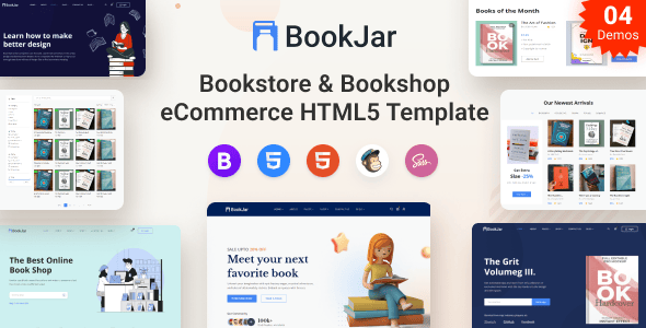 Bookstore Website Templates | ThemeForest