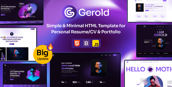 Portfolio HTML HTML Website Templates | ThemeForest