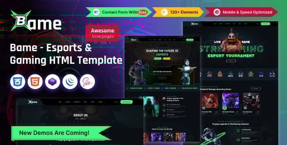 Gaming HTML Website Templates | ThemeForest