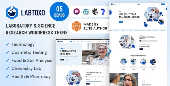 Laboratory Website Templates | ThemeForest