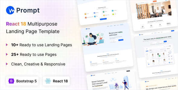 Prompt Website Templates | ThemeForest