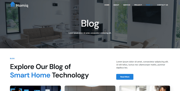 Smart Home Website Templates | ThemeForest