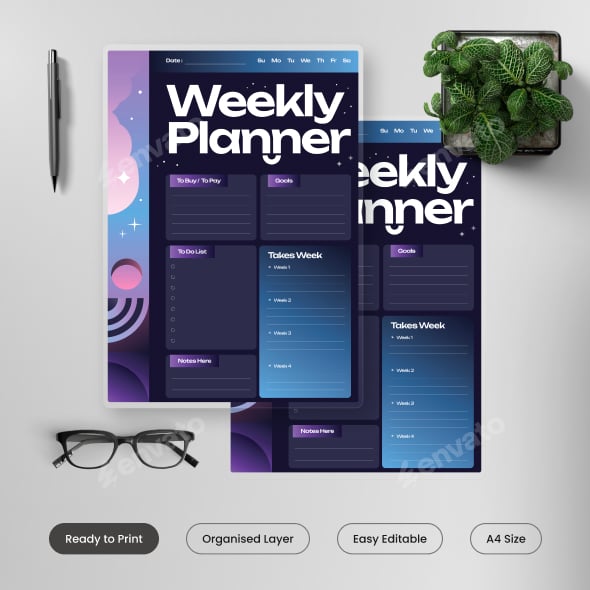 Planner Graphics, Designs & Templates | GraphicRiver