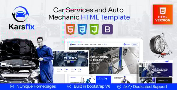 Car Service Website Templates | ThemeForest