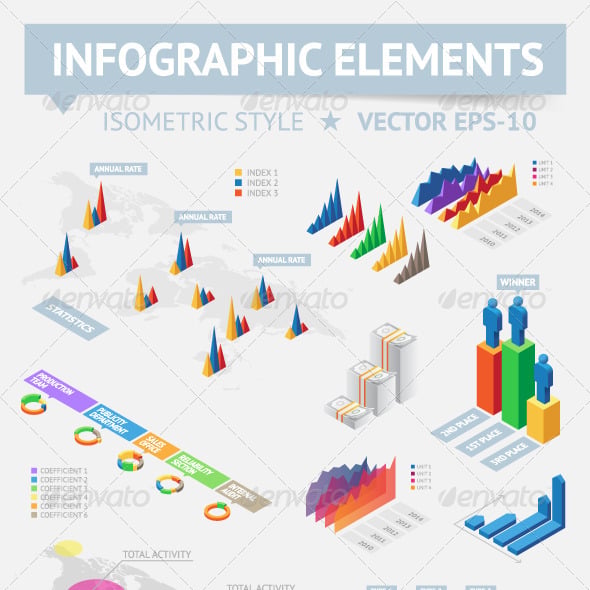 Isometric Infographic Modern Isometric Smart Office Teamwork, Suitable
