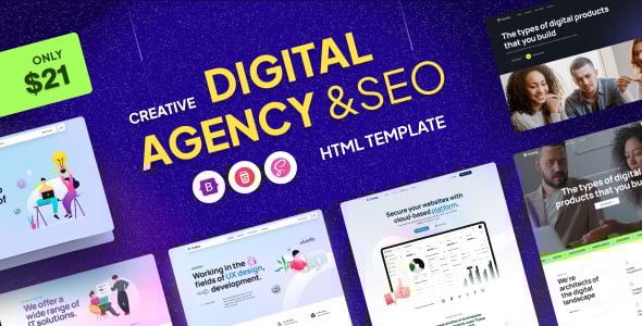 Digital Agency HTML Website Templates | ThemeForest