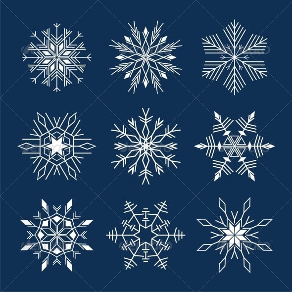 Snowflake Graphics, Designs & Templates | GraphicRiver