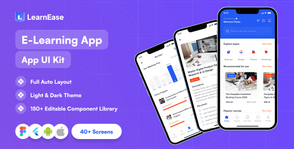 Online Learning Mobile App Templates | CodeCanyon