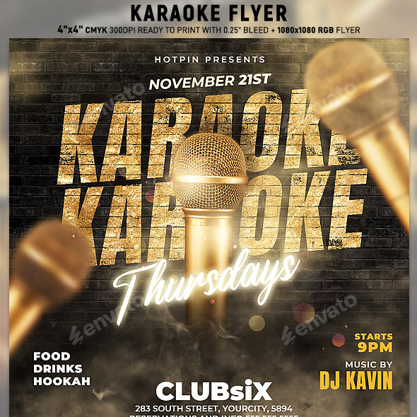 Karaoke Graphics, Designs & Templates | GraphicRiver