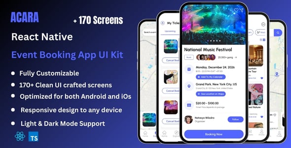 React Native Event Mobile App Templates | CodeCanyon