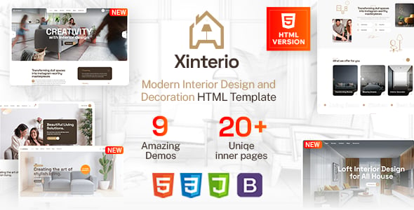 Interior Design HTML Website Templates | ThemeForest