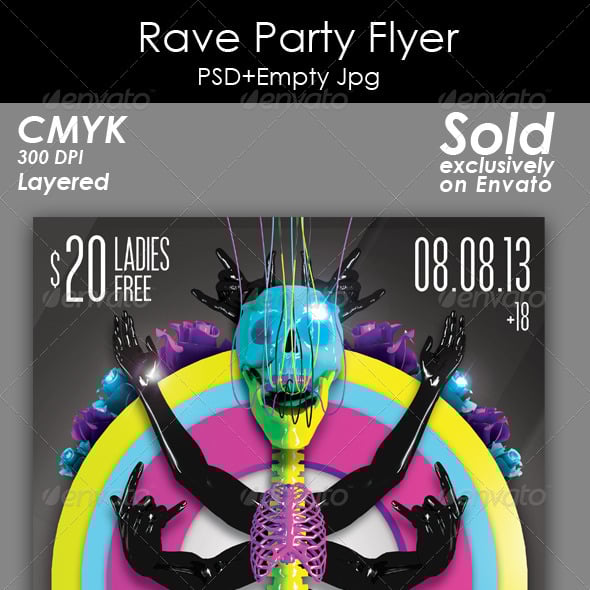 Rave Graphics, Designs & Templates | GraphicRiver