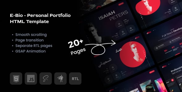 Bio Website Templates | ThemeForest
