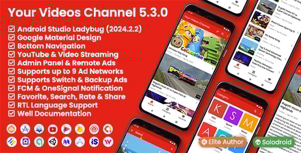 Video Mobile App Templates | CodeCanyon