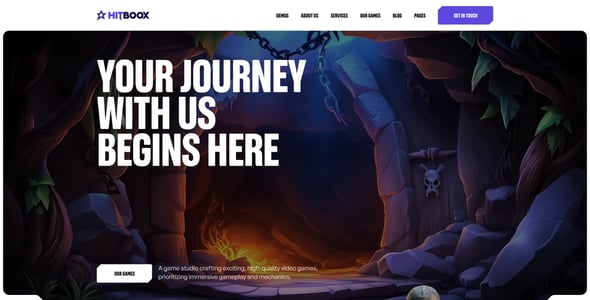 Game Studio Website Templates | ThemeForest