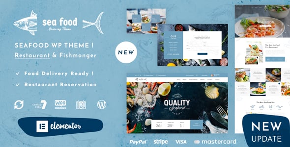 Seafood Website Templates | ThemeForest