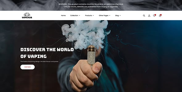 Smoke Shop Website Templates | ThemeForest Smoke Shop Website Templates | ThemeForest