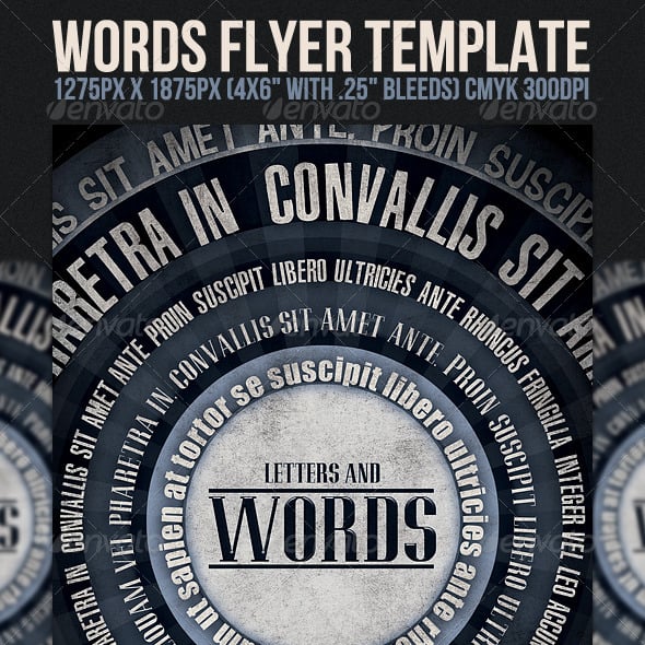 Words Flyer Templates | GraphicRiver