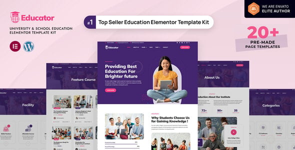 Education Elementor Template Kits from ThemeForest