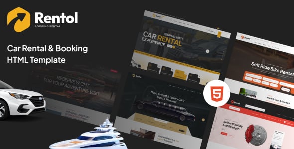 Car Booking Website Templates | ThemeForest