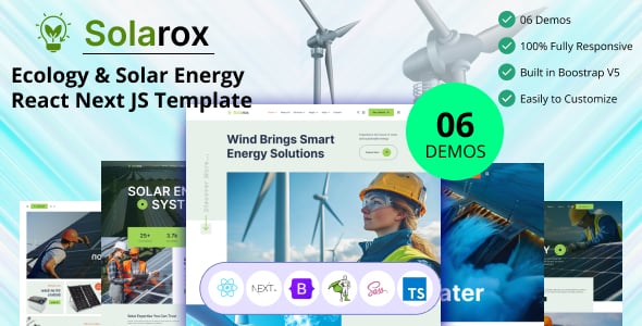 Solar Website Templates | ThemeForest
