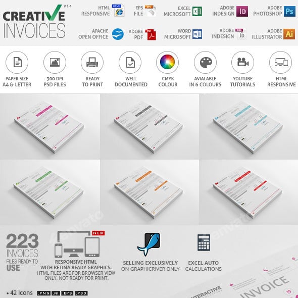 Invoice Graphics, Designs & Templates | GraphicRiver