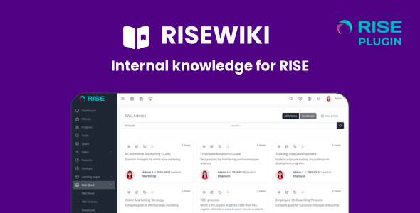Rise - Ultimate Project Manager & CRM Plugins, Code & Scripts