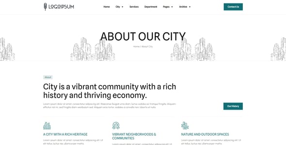 City Government Website Templates | ThemeForest