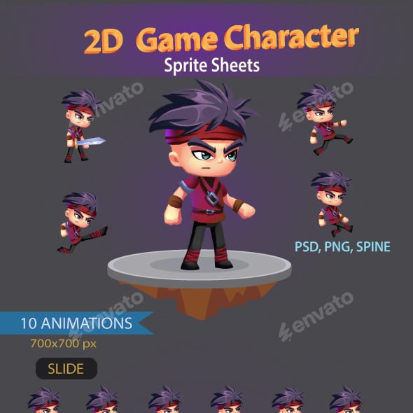 Rpg Game Sprites & Sheet Templates | GraphicRiver