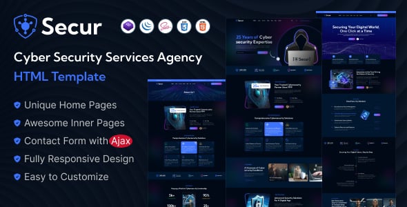 Cyber Security Website Templates | ThemeForest
