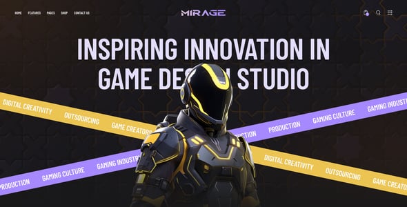 Game Studio Website Templates | ThemeForest