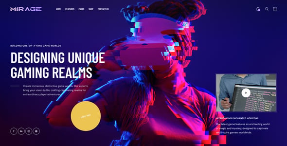 Game Studio Website Templates | ThemeForest