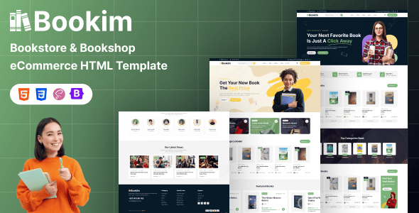 Book Store HTML Website Templates | ThemeForest