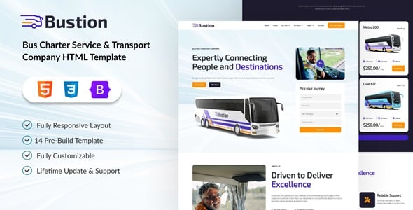 Bus Website Templates | ThemeForest