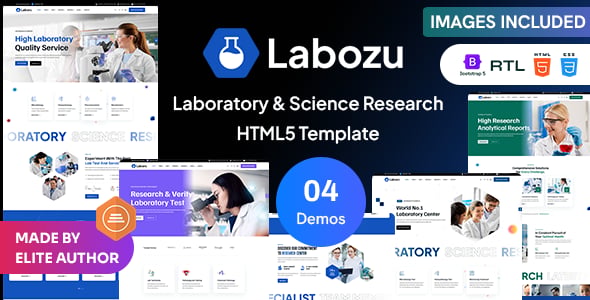 Laboratory Website Templates | ThemeForest