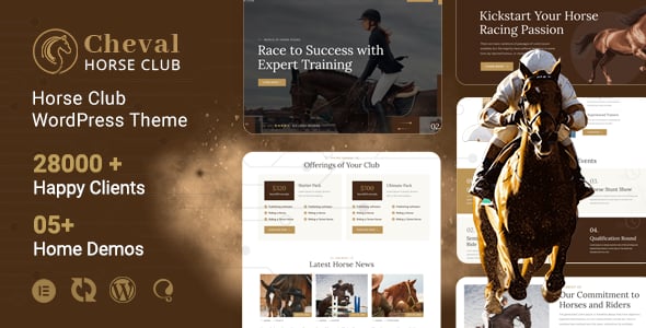 Horse Website Templates | ThemeForest