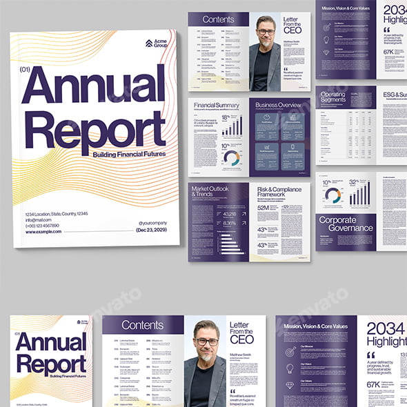 Reports Graphics, Designs & Templates | GraphicRiver