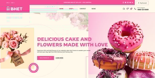 Cake Website Templates | ThemeForest