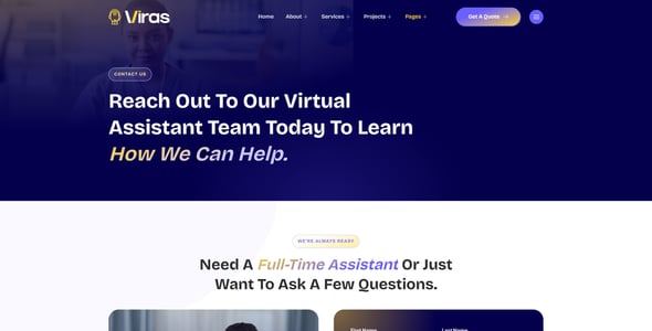 Virtual Assistant Website Templates | ThemeForest