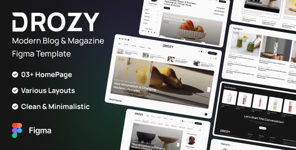 Blog Figma Templates | ThemeForest