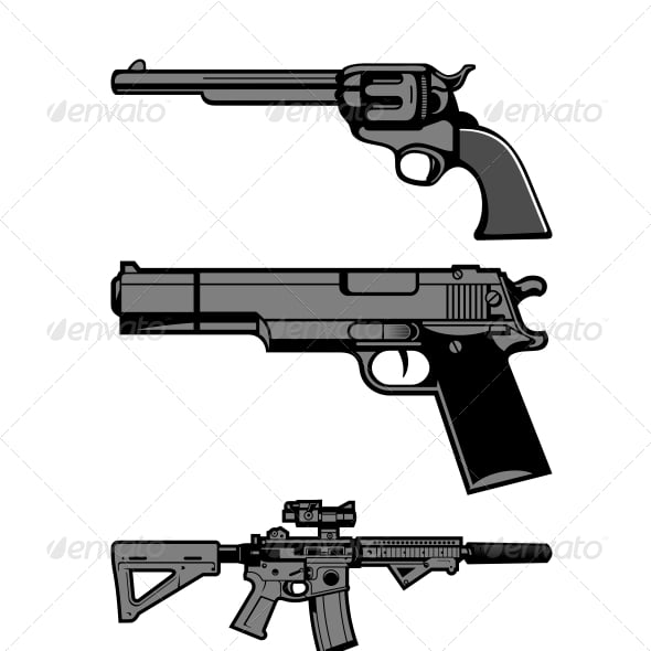 Gun Graphics, Designs & Templates | GraphicRiver