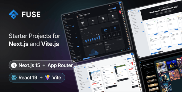 Fuse React - NextJS & Vite Admin Dashboard Template preview 2