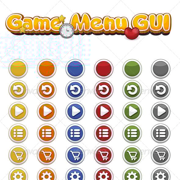 Menu Gui Game Assets from GraphicRiver