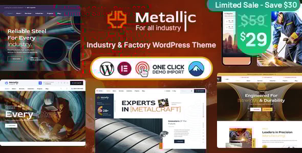 Metal Website Templates | ThemeForest